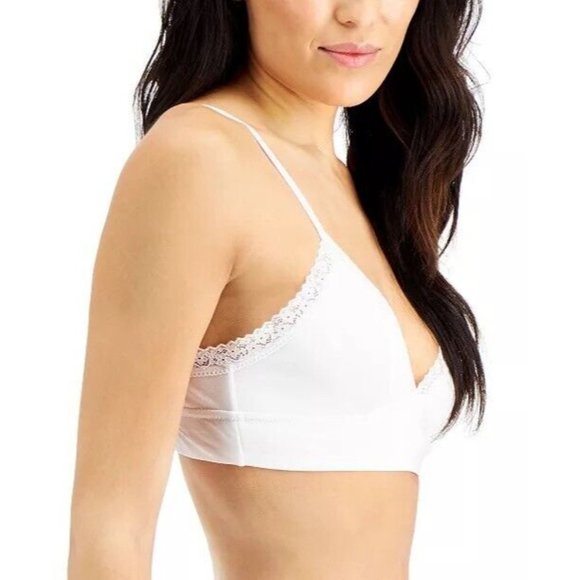 JENNI On Repeat‎ Wide Lace Bralette Bright White - Picture 2 of 6